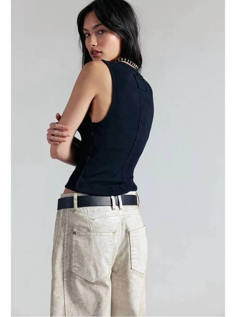 Free People Jamie Henley Tank Black